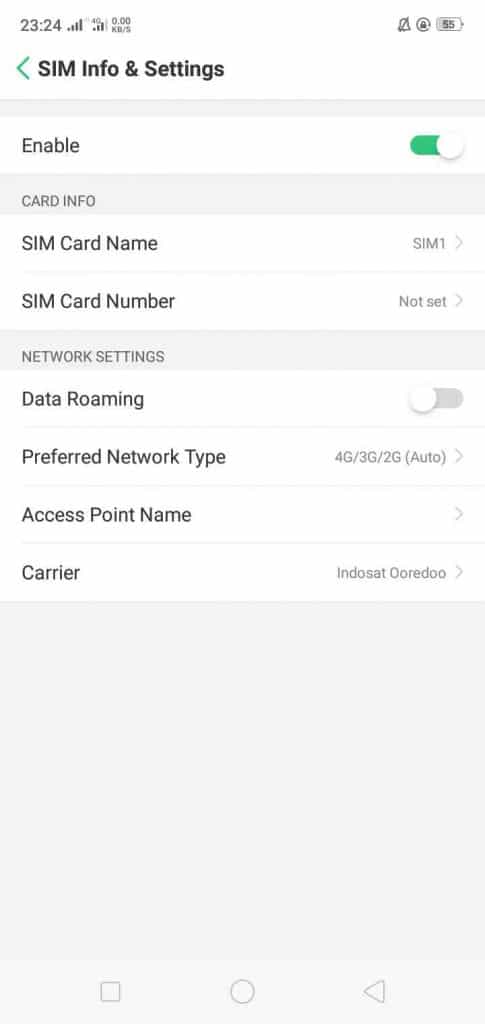 Cara Setting APN Indosat Di Android