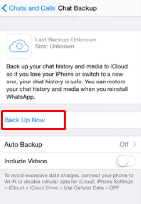 Backup pesan Whatsapp pada iphone