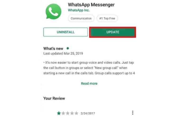 Cara Memperbarui Via Aplikasi WhatsApp
