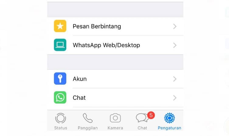 Cara ke-1 Membuat Status Video di WhatsApp