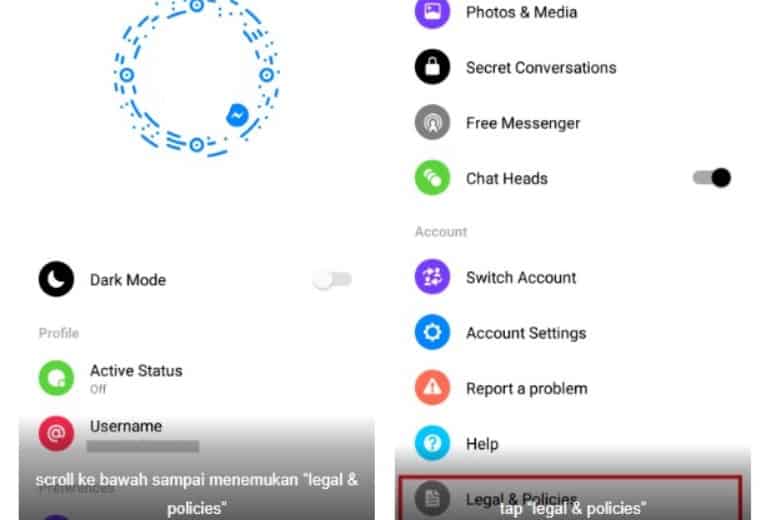Cara ke-1 Menonaktifkan Messenger di Android