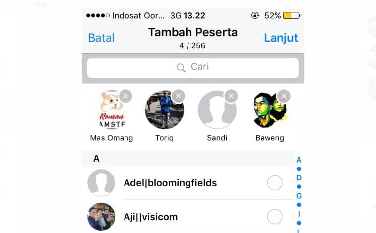 Cara ke-2 Buat Grup WhatsApp di iPhone