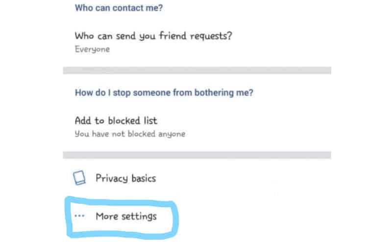 Cara ke-2 Menyembunyikan Daftar Teman Facebook di HP