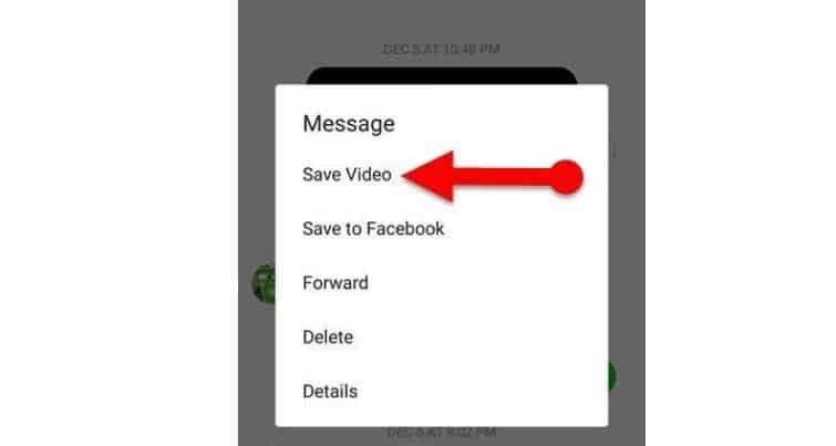 Cara ke-2 Menyimpan Video dari Messenger di HP