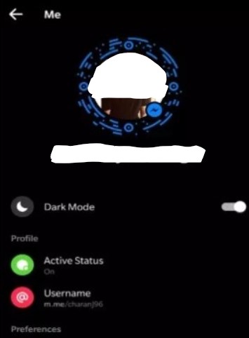 Cara ke-3 Mengaktifkan fitur mode gelap pada facebook messenger