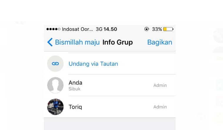 Cara ke-5 Menambah Admin Grup WhatsApp