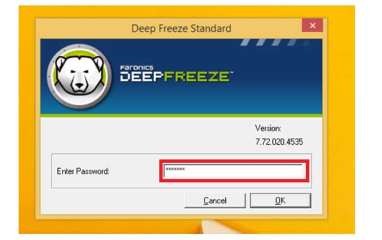 Cara ke-1 Matikan Deep Freeze dan Close Aplikasi