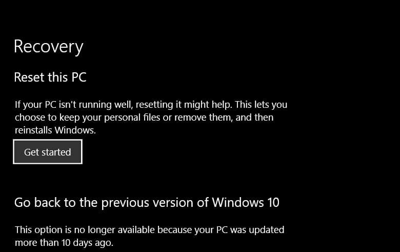 Cara ke-2 Coba Riset Windows 10