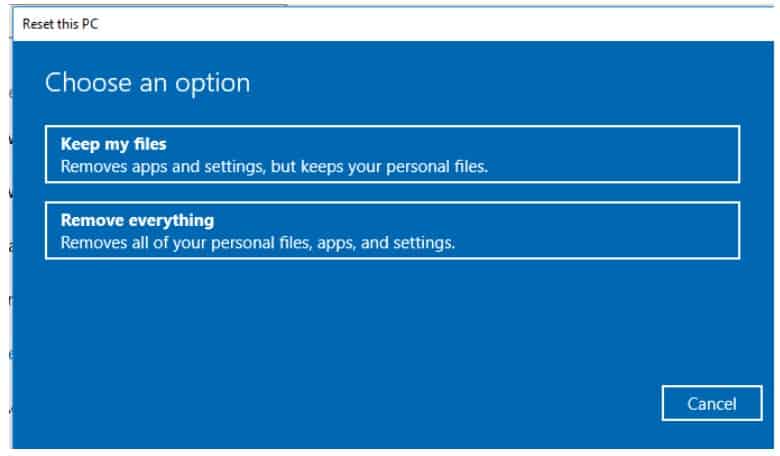 Cara ke-3 Coba Riset Windows 10