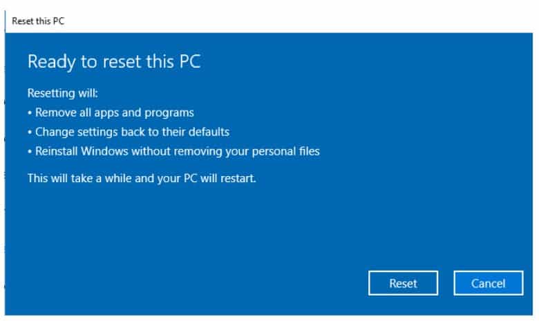 Cara ke-5 Coba Riset Windows 10