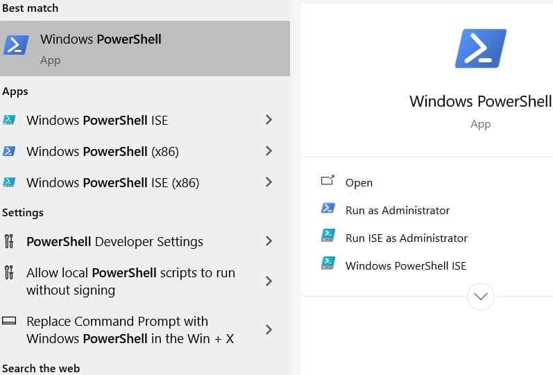 Cara ke-1 Via Windows PowerShell