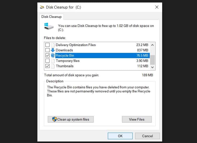 Cara ke-3 Via Fitur Disk Cleanup