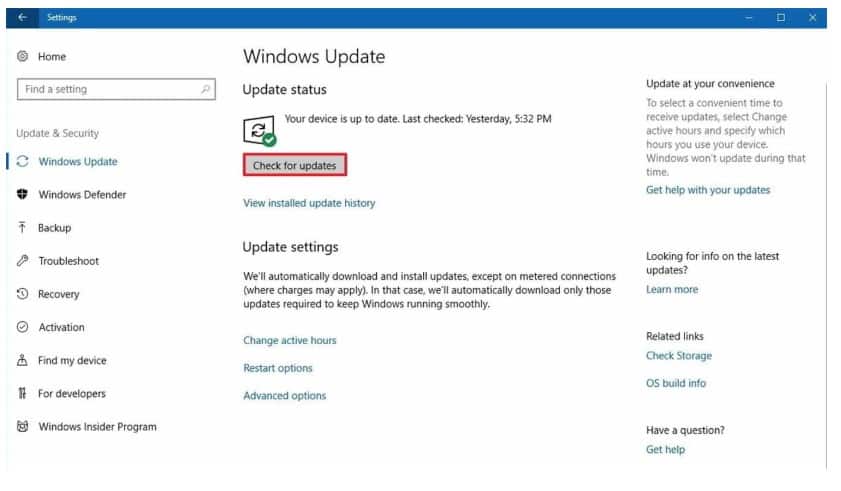 Cara ke-3 Via Windows Update