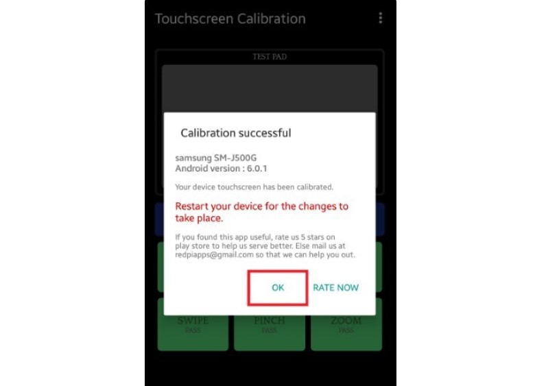 Cara ke-7 Pakai Aplikasi TouchScreen Calibration