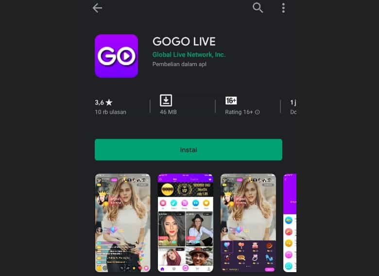 Hapus dan Pasang Kembali Aplikasi Gogo Live